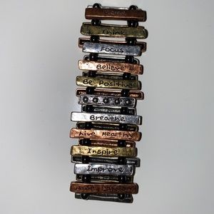 WORDS OF AFFIRMATION LINK BRACELET